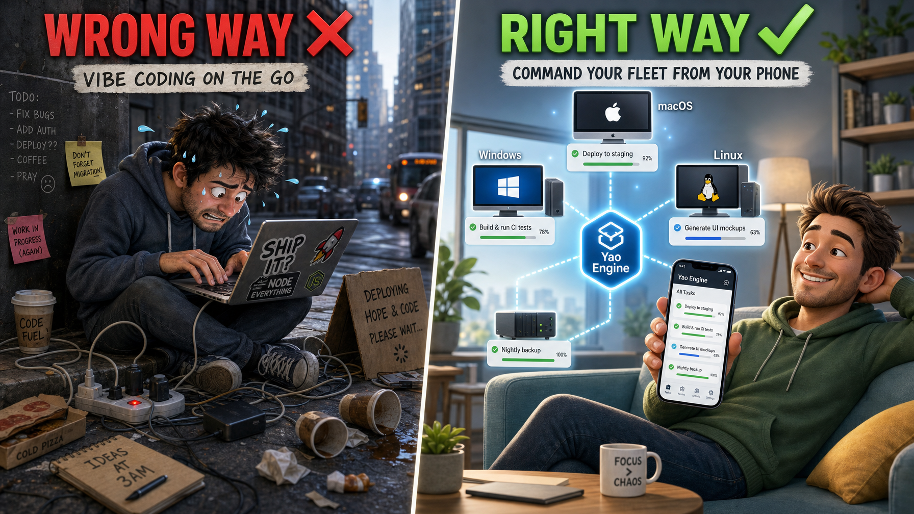 Command your computers from your phone